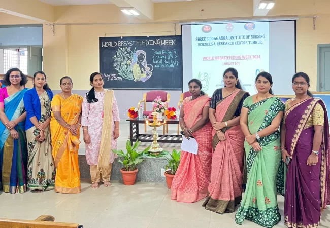 snc-Breast feeding week celebration
